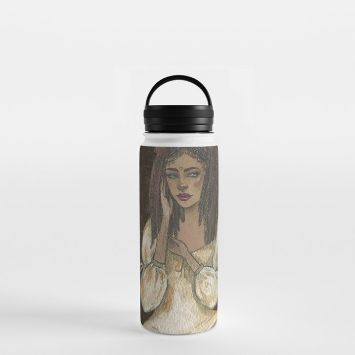 Pink Brown Tribal Water Bottle