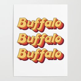 vintage buffalo ny Poster