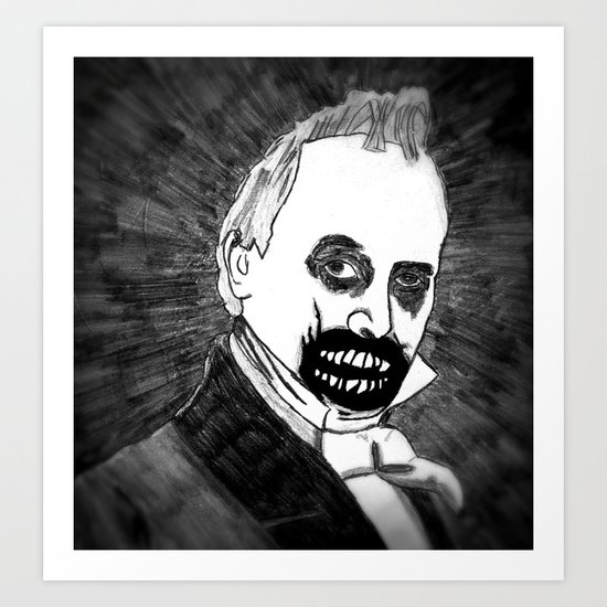 15. Zombie James Buchanan Art Print