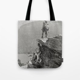 Native American Photo, American Indian, Indigenous Americans, Blackfoot, The Eagle Ro land Reed, Black White Photograph, 1910 Tote Bag