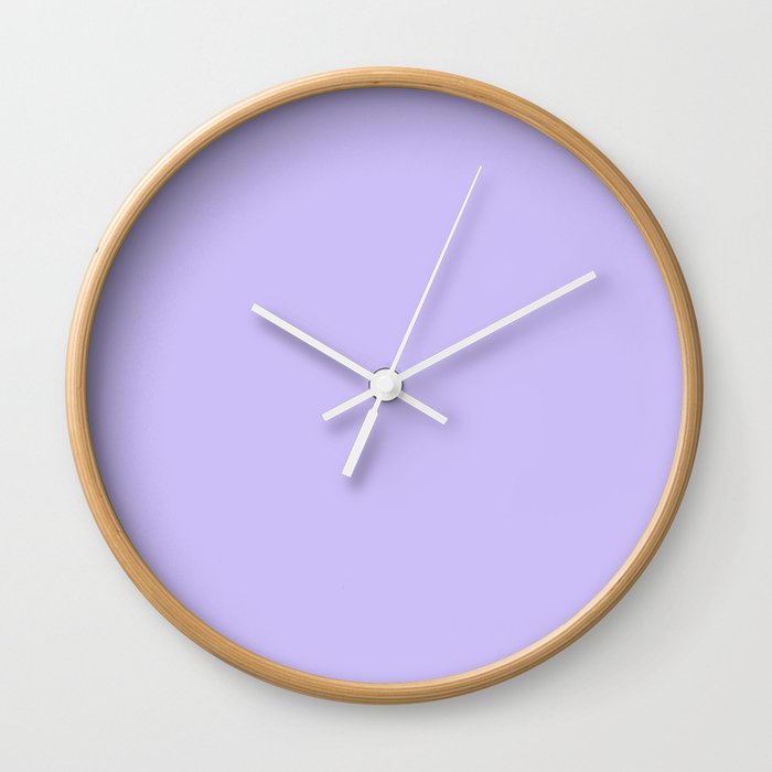 Purple Bell Flower Wall Clock