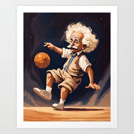 Balling Albert Einstein Art Print