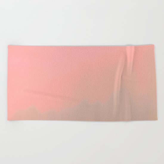 Coral Fog Beach Towel