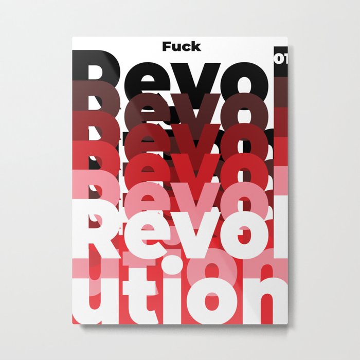F. Revolution #01  Poster Serie Metal Print