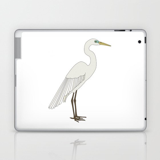 Heron bird Laptop & iPad Skin
