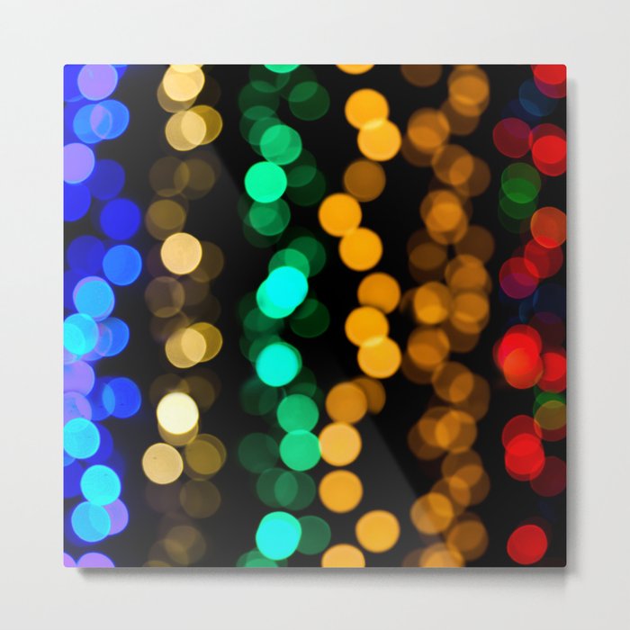 Colorful light in Dark Metal Print