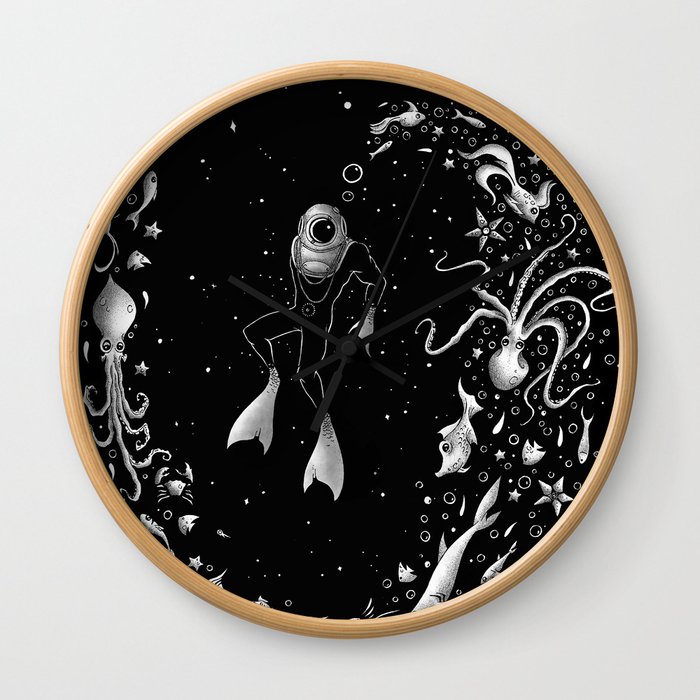 SPACE DIVE Wall Clock