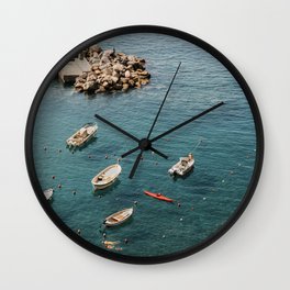 Cinque Terre - A dip in the Mediterranean 2.0 Wall Clock
