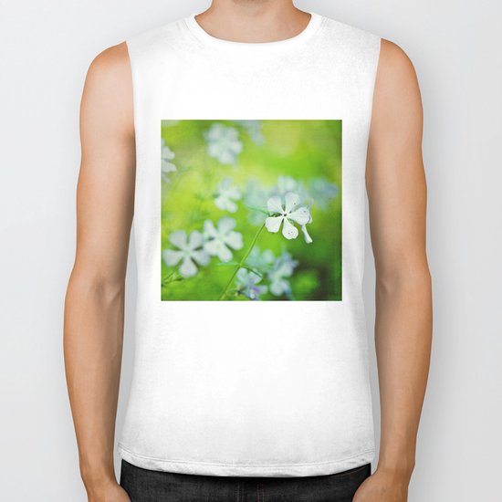 blue and green Biker Tank