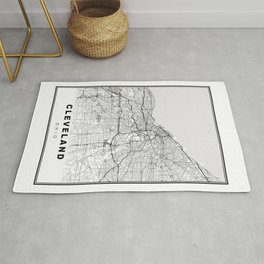 Cleveland Map Area & Throw Rug