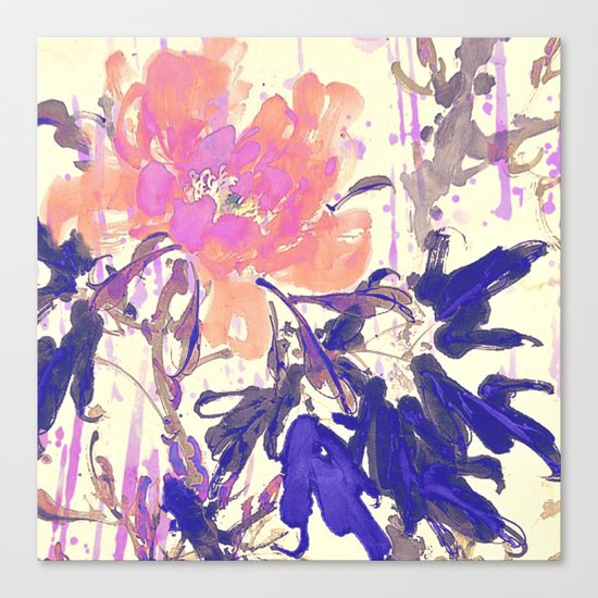 watercolor flower Canvas Print