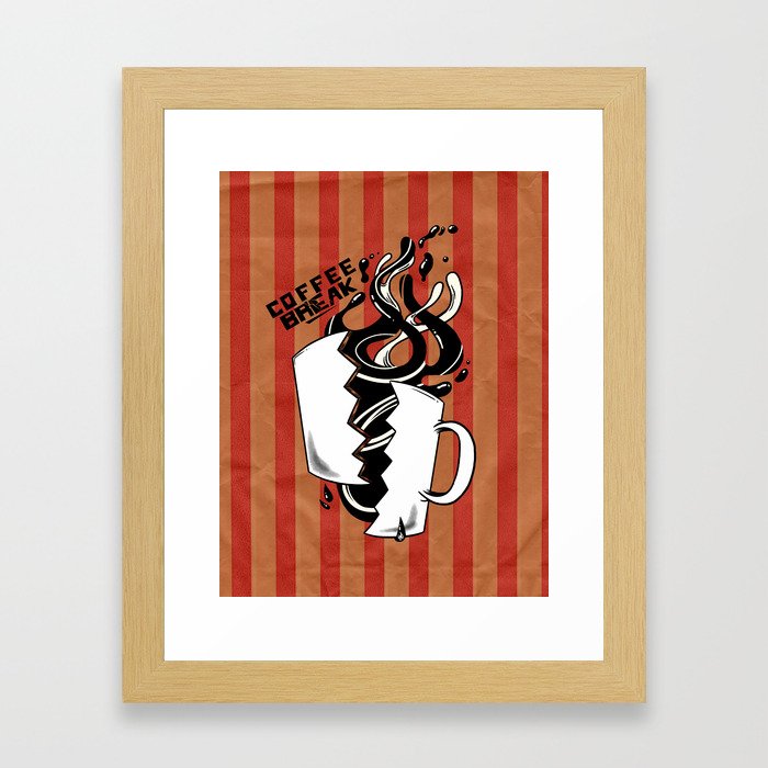 Coffee Break Framed Art Print