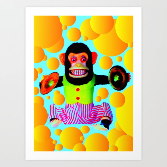 Cymbal Monkey Art Print