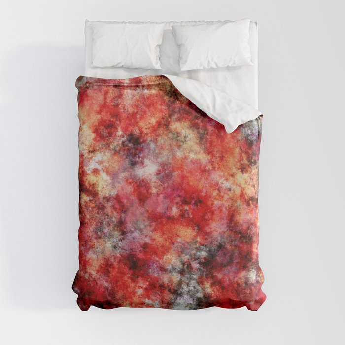 Red running Duvet Cover