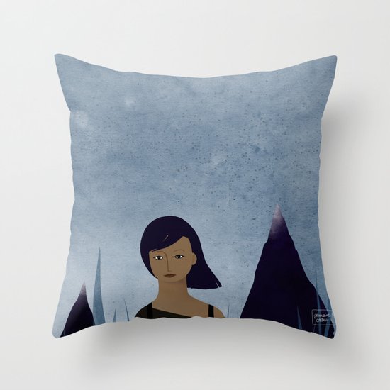 I am a mountain Throw Pillow