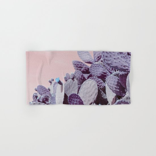 pink cactus Hand & Bath Towel