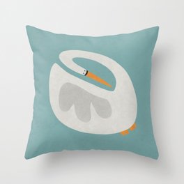 Swan & Only Throw Pillow