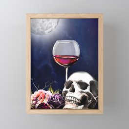 Wine and Roses Framed Mini Art Print