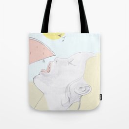 Beauty with watermelon Tote Bag