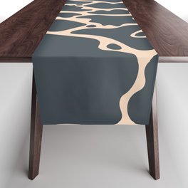 Cracked Cow Print Table Runner