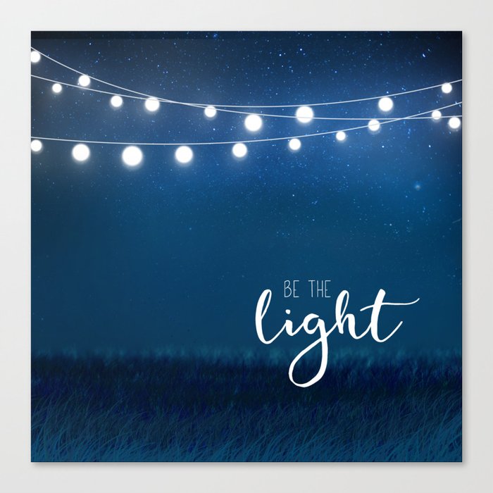 Be the light #3 Canvas Print