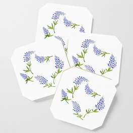 Texas Bluebonnets // Texas State Flower Outline Coaster