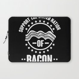 Support the united nation of bacon Laptop Sleeve