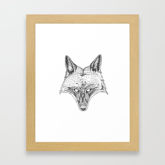 Foxy Framed Art Print