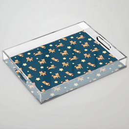 Shiba Inu Sky Acrylic Tray