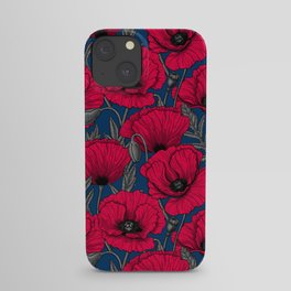 Night poppy garden  iPhone Case