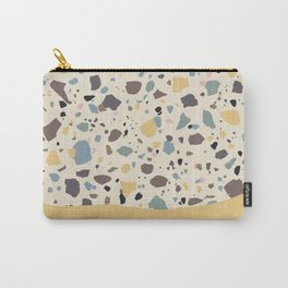 Retro Terrazzo Marble Dipped in Yellow Carry-All Pouch