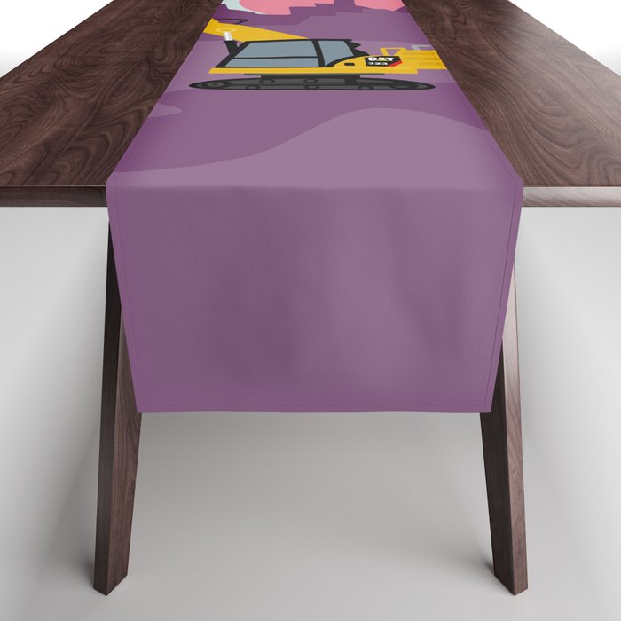 Excavator Table Runner