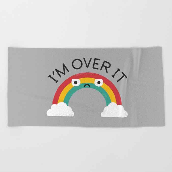 Above Bored Beach Towel