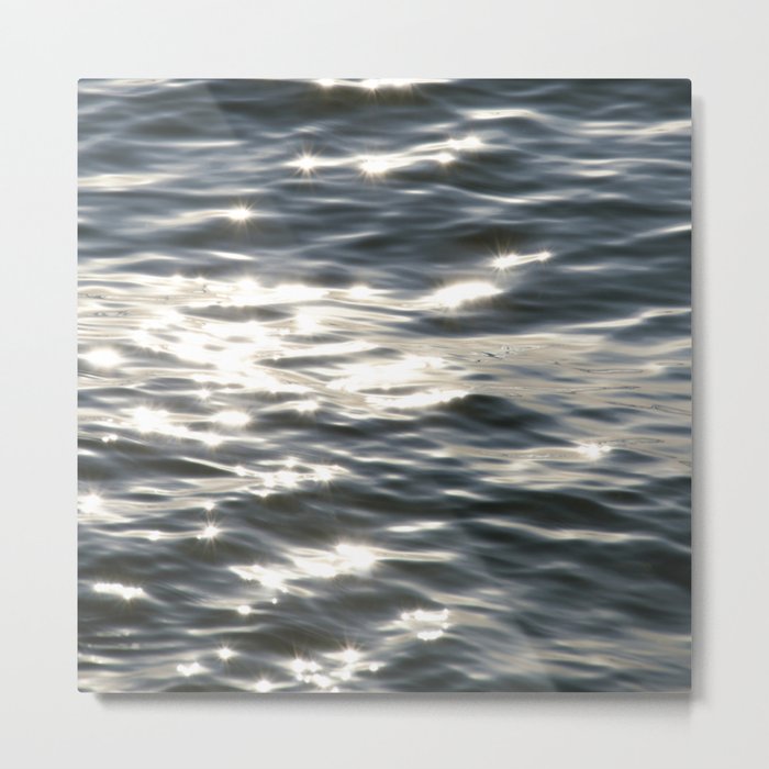  Blue Sea Sparkle | Photography Landscape | Water | Minimal Art Metal Print