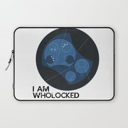 I AM WHOLOCKED (Text) - Doctor Who / Sherlock Laptop Sleeve