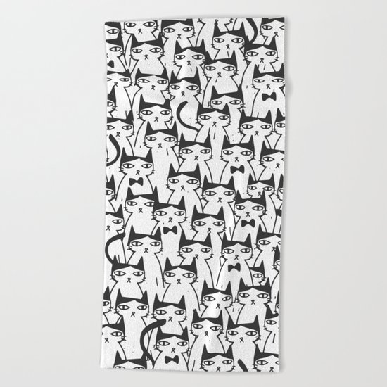 Cats #society6 Decor #buyart Beach Towel