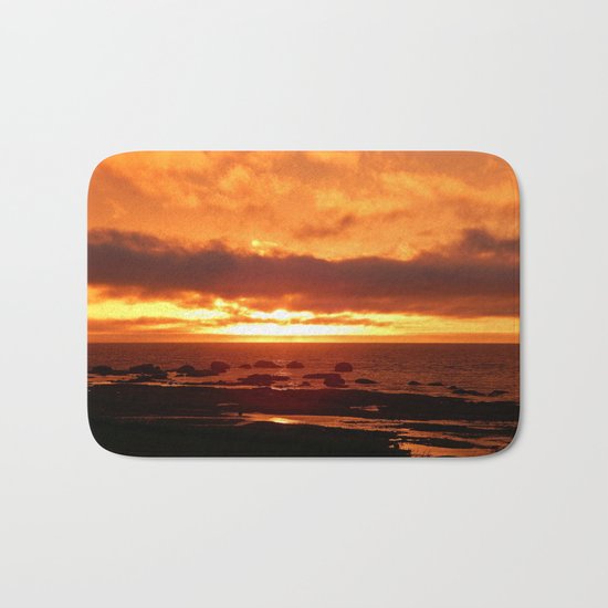 Skies of Fury at Sunset Bath Mat