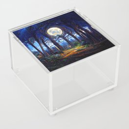 During a full moon night Acrylic Box