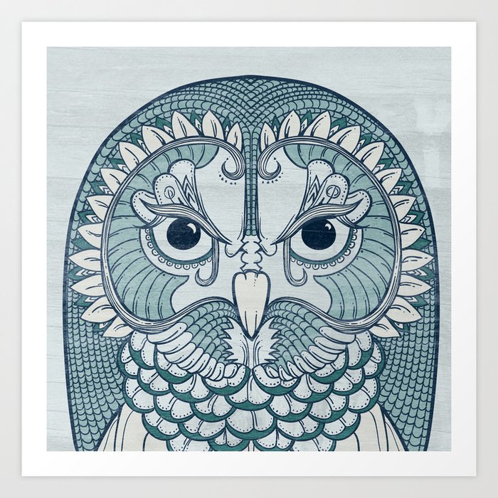 Owlustrations 1 Art Print
