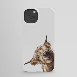 Sneaky Highland Cow iPhone Case