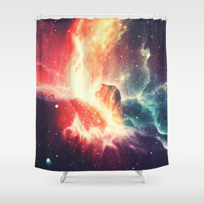 Deep space, mashups #6 Shower Curtain