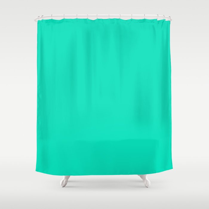 Minty Morning Shower Curtain