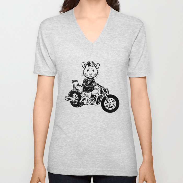 Moto Hamster V Neck T Shirt