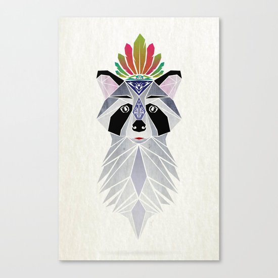 raccoon spirit Canvas Print