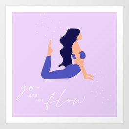 Go with the flow Art Print