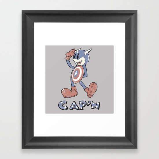The Cap'n Framed Art Print