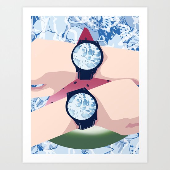 Summer Waves Art Print