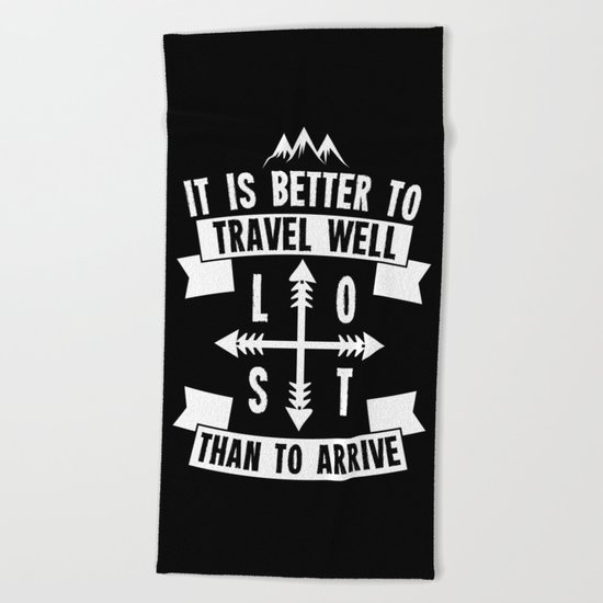 Travel Well Beach Towel