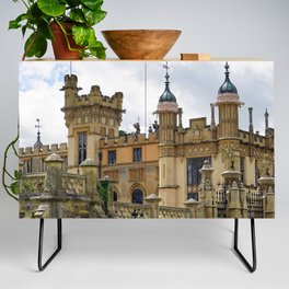 Great Britain Photography - Knebworth House Under The Cloudy Sky Credenza
