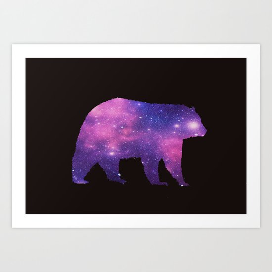 SPACE BEAR Art Print